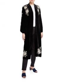 Johnny Was Plus Size Santal Velvet Kimono Coat at Neiman Marcus