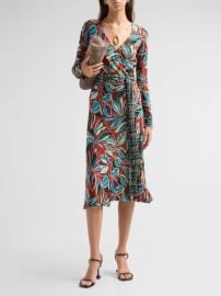Johnny Was The Janie Favorite Printed Wrap Midi Dress | Saks Fifth Avenue at Saks Fifth Avenue