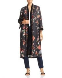 Johnny Was Velvet-Trim Floral Kimono  Women - Bloomingdale s at Bloomingdales