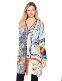 Johnny Was Women s Bioria Long Cardigan at Amazon