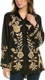 Johnny Was Women39s Martina Kimono Sleeve Oversized Shirt at Womens Clothing store at Amazon