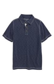 Johnston & Murphy Kids\' Slub Polo at Nordstrom