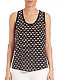 Joie - Alicia Camel Print Silk Tank at Saks Fifth Avenue