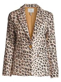 Joie - Anilah Leopard Linen Blazer at Saks Fifth Avenue