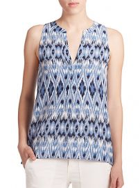 Joie - Aruna Silk Ikat Sleeveless Blouse at Saks Fifth Avenue