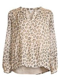 Joie - Cordell Smocked Leopard Blouse at Saks Fifth Avenue