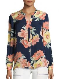 Joie - Devitri Wildflower Silk Blouse at Saks Fifth Avenue