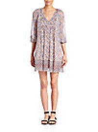 Joie - Foxley Printed Silk Shift Dress at Saks Fifth Avenue