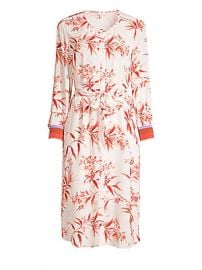 Joie - Jeanee Floral Tie-Waist Dress at Saks Fifth Avenue