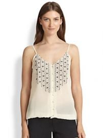 Joie - Kaline Silk Embroidered Tank at Saks Fifth Avenue