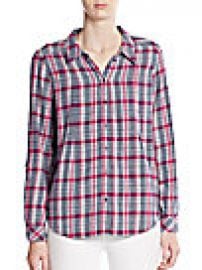 Joie - Michaela Plaid Cotton Flannel Shirt at Saks Off 5th