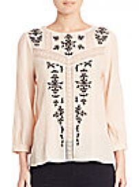 Joie - Oakes Victorian Embroidered Blouse at Saks Fifth Avenue