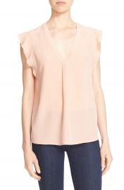 Joie  Jentri  V-Neck Silk Top at Nordstrom