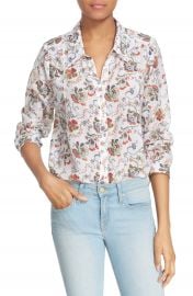 Joie  Katrine  Paisley Cotton   Silk Blouse at Nordstrom