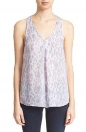 Joie  Surla  Silk Leopard Print Racerback Tank at Nordstrom