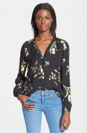 Joie  Yvetta  Floral Print Silk Top at Nordstrom