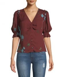 WornOnTV: JR’s red floral top with ruffles on Jane the Virgin | Rosario ...