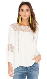 Joie Bellange Blouse in Porcelain from Revolve com at Revolve