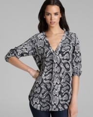 Joie Blouse - Daryn Snakeskin Printed Silk at Bloomingdales