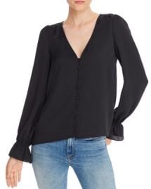 Joie Bolona Bell Cuff Button Front Top   Women - Bloomingdale s at Bloomingdales