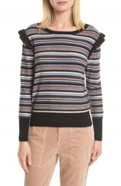 Joie Cais C Stripe Wool   Cashmere Sweater at Nordstrom