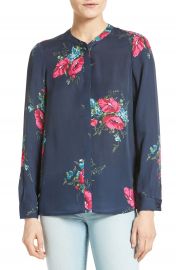 Joie Devitri Floral Silk Blouse at Nordstrom