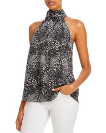 Joie Erola Animal Print High Neck Sleeveless Blouse Women - Bloomingdale s at Bloomingdales