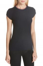 Joie Filana B Ringer Rib Knit Short Sleeve Sweater   Nordstrom at Nordstrom