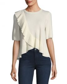 Joie Jayni Ruffled Cashmere Sweater  at Neiman Marcus