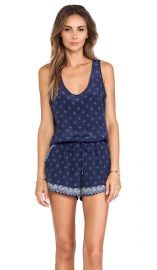 Joie Joie Isidora Romper in Dark Navy  REVOLVE at Revolve