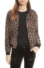 Joie Julita Leopard Print Silk Jacket at Nordstrom