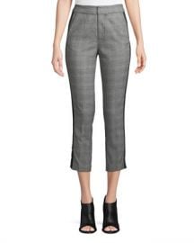 Joie Kenadia Side-Stripe Cropped Straight-Leg Pants at Neiman Marcus