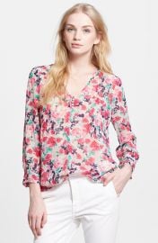 Joie Leala Floral Silk Blouse at Nordstrom