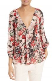 WornOnTV: Mariah’s floral v-neck blouse on The Young and the Restless ...