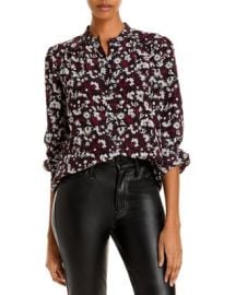 Joie Myella Floral Puff Sleeve Silk Top    Bloomingdales at Bloomingdales