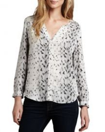 Joie Purine Leopard-Print Blouse at Neiman Marcus