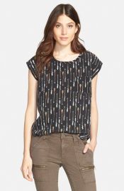 Joie Rancher B Print Silk Top at Nordstrom