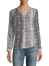 Joie Romona Snakeskin Blouse at Saks Off 5th