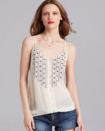 Joie Tank - Kaline Embroidered Silk at Bloomingdales