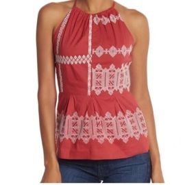 Joie Tops Joiekonomiembroideredbohohaltertop Poshmark at Poshmark