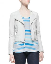 Joie Vivianette Cropped Leather Jacket at Neiman Marcus