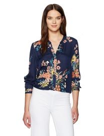 Joie Women s Devitri Floral Print Top at Amazon