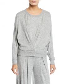 Joie Yerrick Draped Sweatshirt at Neiman Marcus