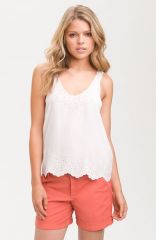 Joie and39Boydand39 Eyelet Silk Tank at Nordstrom