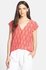 Joie and39Rubinaand39 Print Silk Tee at Nordstrom