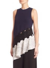 Jonathan Simkhai - Asymmetrical Constellation-Print Top at Saks Fifth Avenue