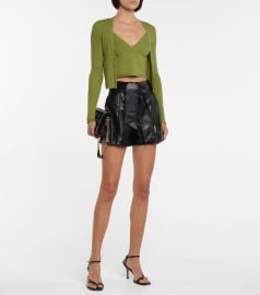 Jonathan Simkhai - Mari faux leather shorts at Mytheresa