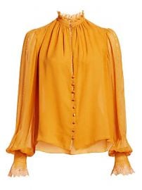 WornOnTV: Sara’s yellow lace-trim blouse on GMA Strahan And Sara | Sara ...