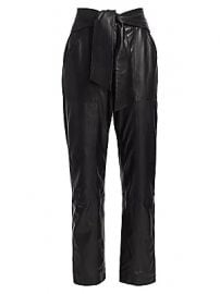 Jonathan Simkhai - Vegan Leather Tie-Waist Pants at Saks Fifth Avenue