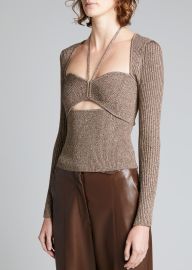 Jonathan Simkhai Alexia Compact Rib Sweetheart Pullover - at Bergdorf Goodman